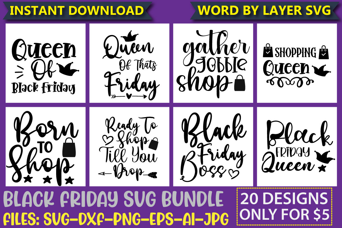Black Friday SVG Bundle