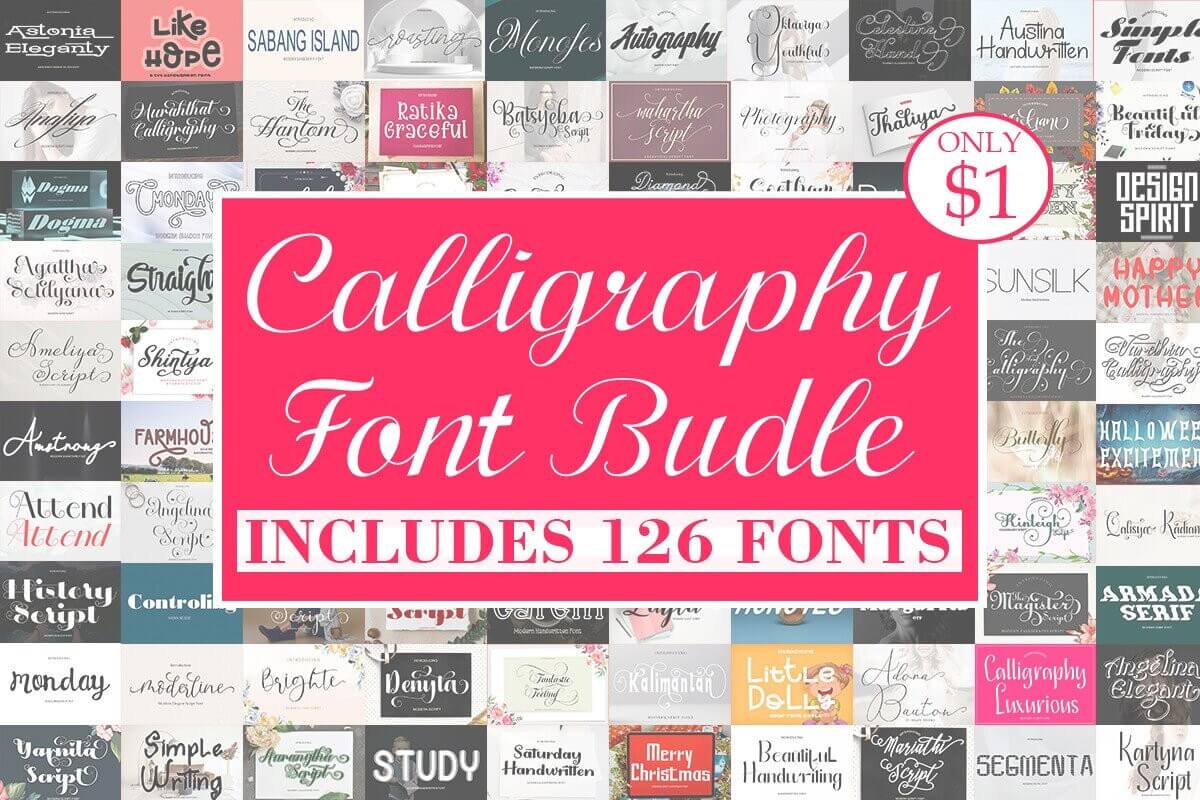 Calligraphy Font Bundle